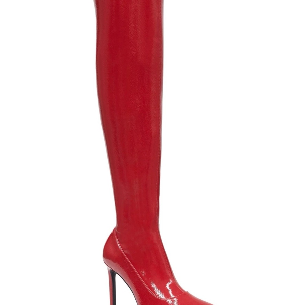 INC International Concepts Red Over the Knee Boots